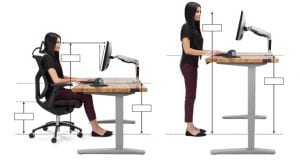 ergonomic desk